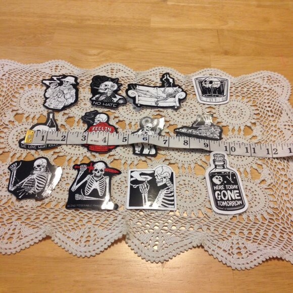 Black and white stickers, cell phone, hydroflask, high times theme - Picture 2 of 8